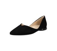 Ballerina HÖGL "Högl Ballerinas Veloursleder", Damen, Gr. 37,5, schwarz (schwarz, schwarz), Veloursleder, Schuhe Ballerina (57010050-37,5) schwarz, schwarz
