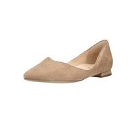 Ballerina HÖGL "Högl Ballerinas Veloursleder", Damen, Gr. 41,5, beige (taupe), Veloursleder, Schuhe Ballerina (26461007-41,5) taupe