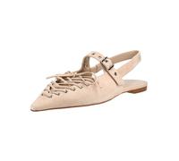 Ballerina JEFFREY CAMPBELL "Jeffrey Campbell Ballerinas Leder", Damen, Gr. 38, beige, Leder, Schuhe Ballerina (60606065-38) beige