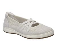 Josef Seibel Damen Klassische Ballerinas Caren 67,Weite G (Normal),Wechselfußbett,Ballet-Flats,flach,Ausgehschuhe,Weiss,39 EU