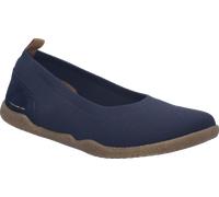 Ballerina JOSEF SEIBEL "Cassandra 06", Damen, Gr. 39, nachtblau, Textil, Veloursleder, Schuhe Ballerina, Slipper, Komfortschuh, Schlupfschuh in Schuhweite G (=weit) (75834826-39) nachtblau