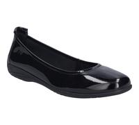 Ballerina JOSEF SEIBEL "Fenja 01, black-black", Damen, Gr. 39, schwarz (schwarz, schwarz), Obermaterial: 100% Rindsleder Leather cow., Schuhe Ballerina (83782458-39) schwarz, schwarz