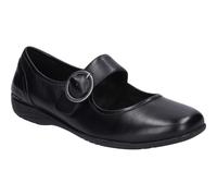 Ballerina JOSEF SEIBEL "Fenja 18, black-black", Damen, Gr. 43, schwarz (schwarz, schwarz), Obermaterial: 100% Rindsleder Leather cow., Schuhe Ballerina (81030663-43) schwarz, schwarz