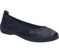 Ballerina JOSEF SEIBEL "Fenja 36", Damen, Gr. 37, schwarz, Leder, unifarben, Schuhe Ballerina, Schlupfschuh, Businessschuh, Komfortschuh mit Gummizug, G-Weite (92785138-37) schwarz