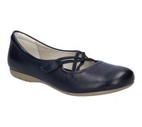 Josef Seibel Riemchenballerina Fiona, mit überkreuztem Gummizug 39 blau Damen Ballerinas 39 nachtblau
