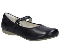 Ballerina JOSEF SEIBEL "Fiona 77", Damen, Gr. 36, schwarz, Leder, Schuhe Ballerina, mit Schnallenverschluss (77815702-36)