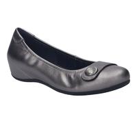 Ballerina JOSEF SEIBEL "Florina 04, basalt", Damen, Gr. 37, grau (basalt), Obermaterial: 100% Rindsleder Leather cow., Schuhe Ballerina (19112928-37) basalt