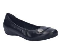 Ballerina JOSEF SEIBEL "Florina 04, black-black", Damen, Gr. 40, schwarz (schwarz, schwarz), Obermaterial: 100% Rindsleder Leather cow., Schuhe Ballerina (57823660-40) schwarz, schwarz