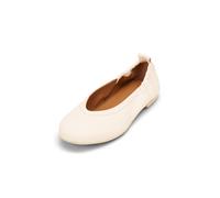 Ballerina MARC O'POLO "aus edlem Rindleder", Damen, Gr. 40, raw cotton, Obermaterial: 100% Leder (Rind), unifarben, Schuhe Ballerina (68449056-40) raw cotton