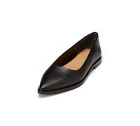 Ballerina MARC O'POLO "aus glänzendem Rindleder", Damen, Gr. 38, schwarz, Obermaterial: 100% Leder (Rind), unifarben, Schuhe Ballerina (18501613-38) schwarz