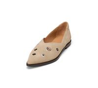 Ballerina MARC O'POLO "mit modernen Metallösen", Damen, Gr. 42, beige (dusty sand), Obermaterial: 100% Leder, unifarben, Schuhe Ballerina (10954426-42) dusty sand
