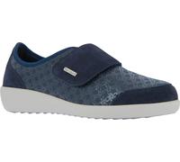 Ballerina marine 7,5 Polyester, Veloursleder