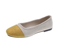 Ballerina Mit Absatz Damen,Ballerinas Damen Weite H Sommer Dirndl Schuhe Elegant Bequem Ballettschuhe Weiche Tanzschuhe Sportlich rutschfest Damenschuhe Sommerschuhe Leichte Trachtenschuhe