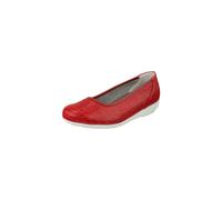 Ballerina NATURAL FEET "Catharina", Damen, Gr. 39, rot, Leder, Schuhe Ballerina, mit Memolatex-Einlegesohle (88055219-39) rot