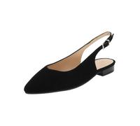 Ballerina PETER KAISER "Peter Kaiser Ballerinas Veloursleder", Damen, Gr. 38,5, schwarz, Veloursleder, Schuhe Ballerina (81675221-38,5) schwarz