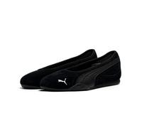 Ballerina PUMA "Catch Soleil Ballerinas Damen", Damen, Gr. 37,5, schwarz, weiß, Obermaterial: Synthetik, Textil, Kuhleder, Leder. Futter: Textil. Innensohle: Textil. Laufsohle: Gummi, Schuhe Ballerina
