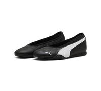 Ballerina PUMA "Catch Soleil Ballerinas Damen", Damen, Gr. 38,5, schwarz, weiß, Obermaterial: Textil, Synthetik, Leder. Futter: Textil. Innensohle: Textil. Laufsohle: Gummi, Schuhe Ballerina (29131123