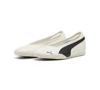 Ballerina PUMA "Catch Soleil Ballerinas Damen", Damen, Gr. 41, warm weiß schwarz, Obermaterial: Textil, Synthetik, Leder. Futter: Textil. Innensohle: Textil. Laufsohle: Gummi, Schuhe Ballerina (486025