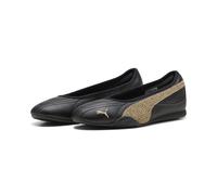 Sneaker PUMA "CATCH SOLEIL BALLERINA TOPCAT", Damen, Gr. 37, puma schwarz, toasted almond, puma gold, Synthetik, animal-print, Schuhe Sneaker, mit Gummilaufsohle, mit Schnürung (53258250-37) puma schw