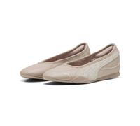 Sneaker PUMA "CATCH SOLEIL BALLERINA TOPCAT", Damen, Gr. 38,5, rose latte, frosted ivory, puma gold, Synthetik, Schuhe Sneaker, mit Leo-Print, leicht profilierte Gummi-Laufsohle (84402806-38,5) rose l
