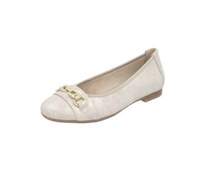 Ballerina REMONTE "Remonte Ballerinas Leder", Damen, Gr. 40, silber, Leder, Schuhe Ballerina (73364240-40) silber