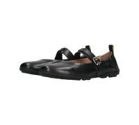 Ballerina SALAMANDER, Damen, Gr. 38, schwarz, Glattleder, Basic, Schuhe Ballerina, Halbschuh mit Klettverschluss mit aufgesetztem Riemchen (67494036-38) schwarz