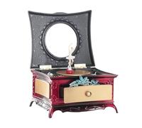 Ballerina-Schmuckkästchen für Mädchen - Ballerina-Spieluhr mit Schlossspiegel, Schmuck-Organizer mit Aufziehmechanismus, Ballerina-Spieluhr mit sicherem Schloss | Ideal als Raumdekoration und Geschenk