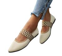Ballerina Schuhe Damen Schwarze Stoff Ballerinas Flach Runde Zehe Trachtenschuhe Ballettschuhe Klasssische Slip-On Flache Balerinaschuhe Weich Atmungsaktive Flat Damenschuhe