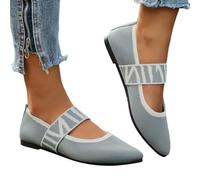 Ballerina Schuhe Damen Schwarze Stoff Ballerinas Flach Runde Zehe Trachtenschuhe Ballettschuhe Klasssische Slip-On Flache Balerinaschuhe Weich Atmungsaktive Flat Damenschuhe