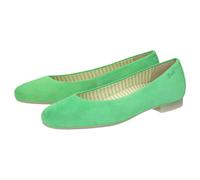 Ballerina SIOUX "Villanelle-701", Damen, Gr. 38 (UK 5), grün, Obermaterial: 100% Ziegenveloursleder GOVL. 100% Gummi rubber., Schuhe Ballerina (25494617-38) grün