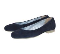 Ballerina SIOUX "Villanelle-701", Damen, Gr. 39.5 (UK 6), blau (dunkelblau), Obermaterial: 100% Ziegenveloursleder GOVL. 100% Gummi rubber., Schuhe Ballerina (69191669-39,5) dunkelblau