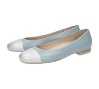 Ballerina SIOUX "Villanelle-702", Damen, Gr. 36 (UK 3 1/2), blau (hellblau), Obermaterial: 50% Lammleder LEL. 50% Lammnappaleder LANA. 100% Gummi rubber., Schuhe Ballerina (12383168-36) hellblau