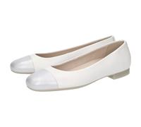 Ballerina SIOUX "Villanelle-702", Damen, Gr. 38 (UK 5), silber, Obermaterial: 50% Lammleder LEL. 50% Lammnappaleder LANA. 100% Gummi rubber., Schuhe Ballerina (28645463-38) silber