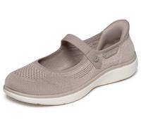 Ballerina SKECHERS "ON-THE-GO FLEX RADIANT-ESTEL", Damen, Gr. 41, taupe, Textil, Schuhe Ballerina, Freizeitschuh, Schlupfschuh mit Handsfree Slip-Ins Funktion (92251523-41) taupe