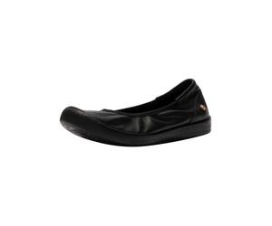 Ballerina SOFTINOS "softinos Ballerinas Leder", Damen, Gr. 36, schwarz, Leder, Schuhe Ballerina (45829154-36) schwarz