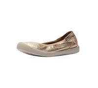 Ballerina SOFTINOS "softinos Ballerinas Leder", Damen, Gr. 37, champagne, Leder, Schuhe Ballerina (73304127-37) champagne