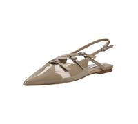 Ballerina STEVE MADDEN "STEVE MADDEN Ballerinas Lederimitat", Damen, Gr. 40, beige (taupe lack), Lederimitat, Schuhe Ballerina (12891426-40) taupe lack