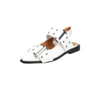 Ballerina STEVE MADDEN "STEVE MADDEN Ballerinas Lederimitat", Damen, Gr. 40, weiß (weiß lack), Lederimitat, Schuhe Ballerina (16868823-40) weiß lack