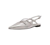 Ballerina STEVE MADDEN "STEVE MADDEN Ballerinas Textil", Damen, Gr. 37, silber, Textil, casual, Schuhe (18270445-37) silber