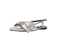 Ballerina STEVE MADDEN "STEVE MADDEN Ballerinas Textil", Damen, Gr. 38, silber, Textil, Schuhe (36510417-38) silber
