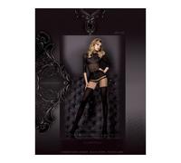 Ballerina Strumpfhose schwarz-rot 20/50den S/M