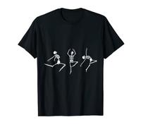 Ballerina Tänzerin Skelett Ballett Happy Halloween T-Shirt