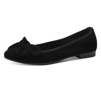 Tamaris Damen Ballerina 622 - Leder, flach - Schwarz Größe 42 EU