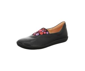 Ballerina THINK "Think Ballerinas Leder", Damen, Gr. 41, schwarz (schwarz kombi), Leder, Schuhe Ballerina (35030267-41) schwarz kombi