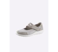 Ballerina WALDLÄUFER, Damen, Gr. 4,5, grau, Nubukleder, Textil, Basic, Schuhe Ballerina (43331865-4,5) grau