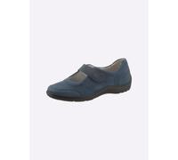 Ballerina WALDLÄUFER, Damen, Gr. 5,5, blau (dunkelblau), Nubukleder, Schuhe Ballerina (832396-5,5) dunkelblau