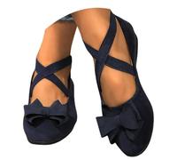 Ballerinas Damen Ballerina Sportlich Elegant Loafer Weich Tanzschuhe Balerinaschuhe Geschlossene Atmungsaktive Flache Schuhe Ballettschuhe Spitz Slip-On Flat Walkingschuhe