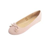 Ballerinas Damen Sale, Spitz Schuhe mit Fliege Freizeitschuhe Rutschfest Sandaletten Flach Sandalen Elegant Coole Mit Fussbett Schlappen Geschlossene Zehe Sandalette Modische Sommerschuhe Sandals