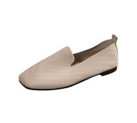 Ballerinas Schuhe Damen, Flache Mesh Schuhe Slip On Knit Kleid Sandalen Leichte Sommerschuhe Bequem Barfußschuhe Ballerina Atmungsaktive Walking Slipper Loafer Stoffschuhe Pumps Sandals Runde Zehe