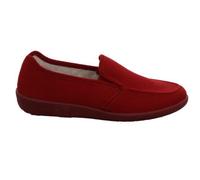 ROHDE Ballerup Damen Flache Hausschuhe Microvelour Schurwollfutter 2224, Größe:EUR 36, Farbe:Rot (Cherry)